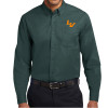 Thumbnail image for  Dark Green Twill Button Down Long Sleeve