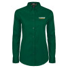 Thumbnail image for  Womens Dark Green Twill Button Down Long Sleeve 
