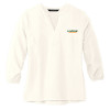 Thumbnail image for  Mercer + Mettle Womens Ivory 3/4 Sleeve Crepe Blouse