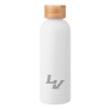 Thumbnail image for  Blair White Stainless Steel Bottle w/ Bamboo Lid 17 oz