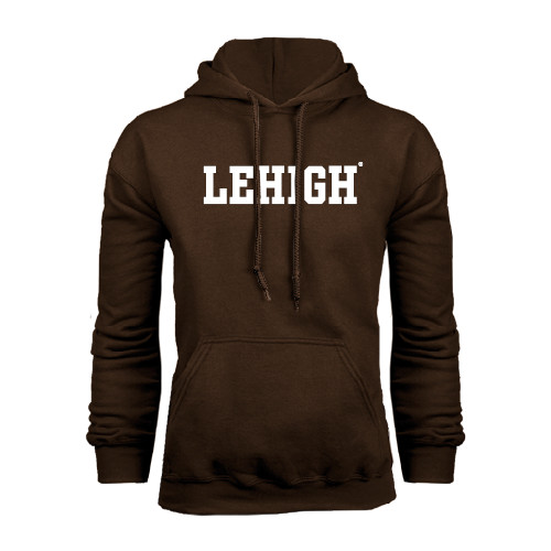  Brown Fleece Hoodie - Flat Lehigh