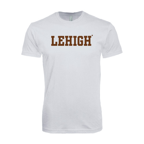  Next Level White SoftStyle T Shirt - Flat Lehigh