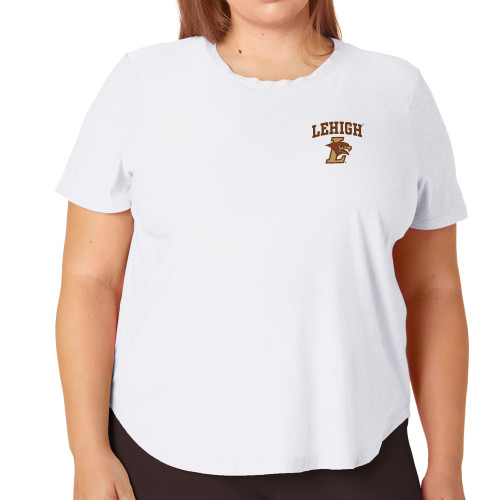  Beyond Yoga PLUS On The Down Low Short Sleeve Tee Cloud White - Official Logo