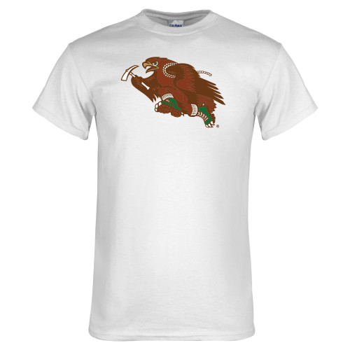  White T Shirt - Running Hawk