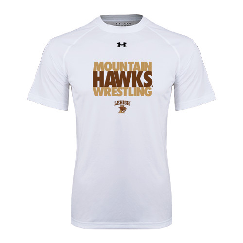  Under Armour White Tech Tee - Mountain Hawks Wrestling