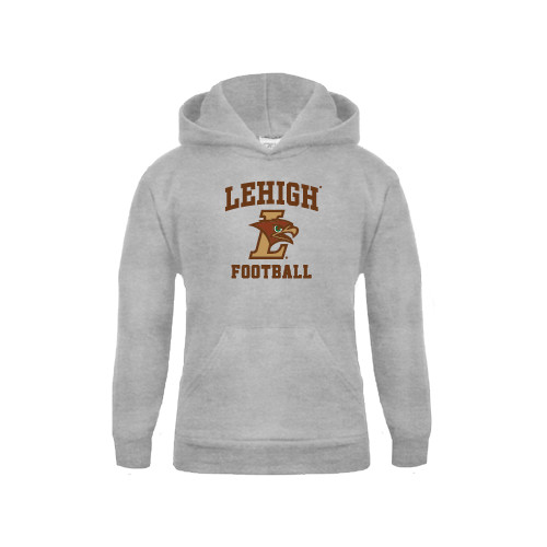  Youth Grey Fleece Hood - Football