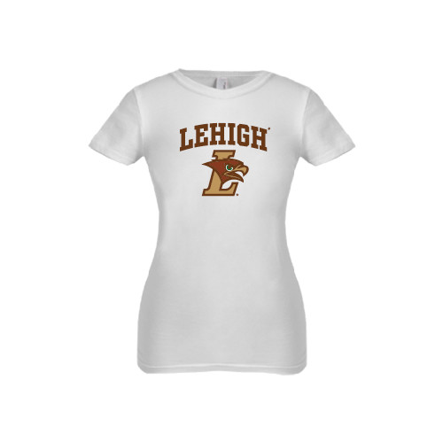  Next Level Girls White Fashion Fit T Shirt - Official Logo