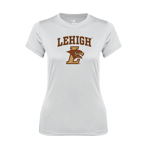  Womens White Performance Tee - Official Logo