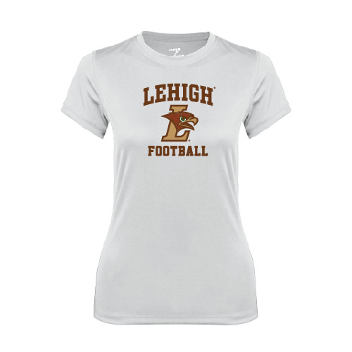  Womens White Performance Tee - Football