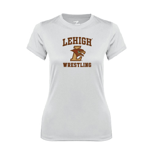  Womens White Performance Tee - Wrestling