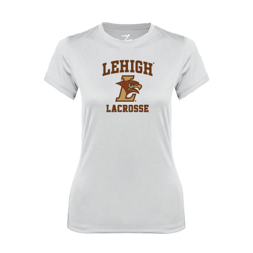  Womens White Performance Tee - Lacrosse