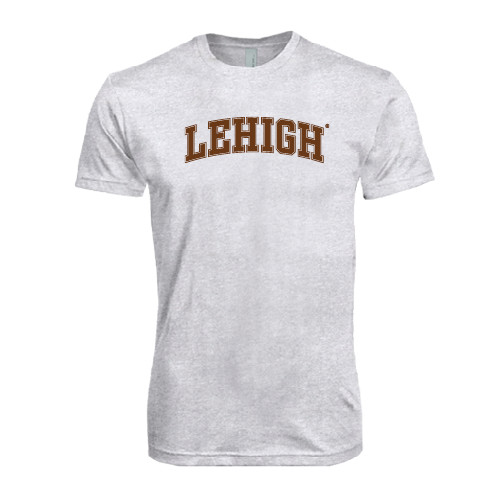  Next Level Heather White Triblend Tee - Arched Lehigh