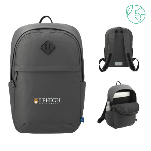  Repreve Charcoal Ocean Commuter Computer Backpack - Lehigh University Institutional Mark