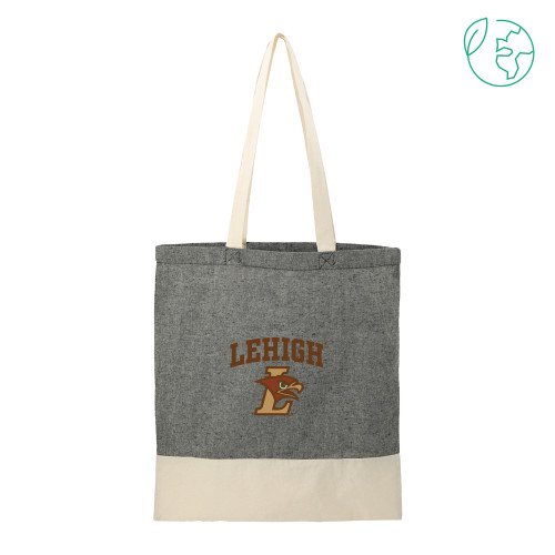  Split Recycled Black Cotton Twill Convention Tote - Official Logo