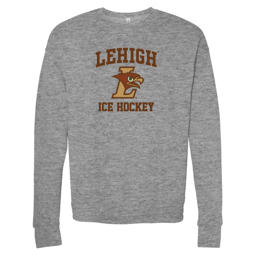  Bella + Canvas Heather Grey Fleece Crew - Ice Hockey