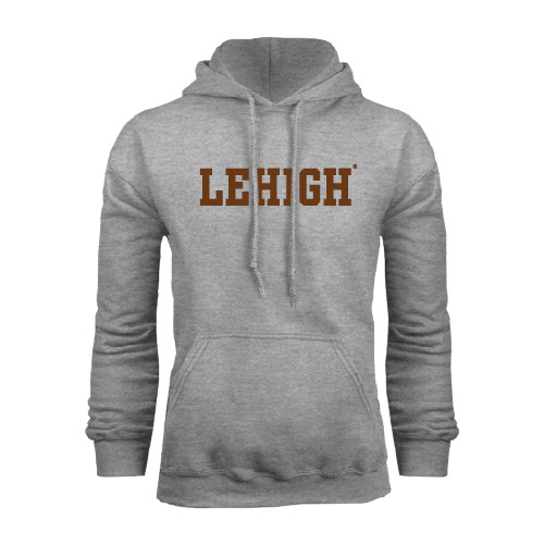  Grey Fleece Hoodie - Flat Lehigh