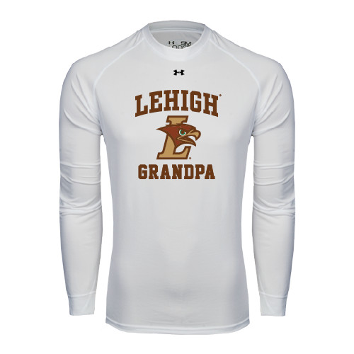  Under Armour White Long Sleeve Tech Tee - Grandpa