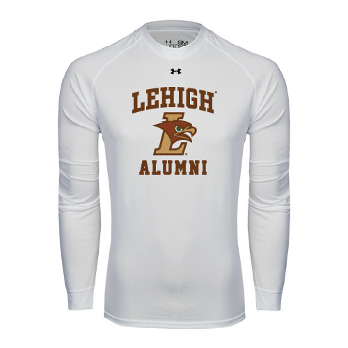  Under Armour White Long Sleeve Tech Tee - Alumni