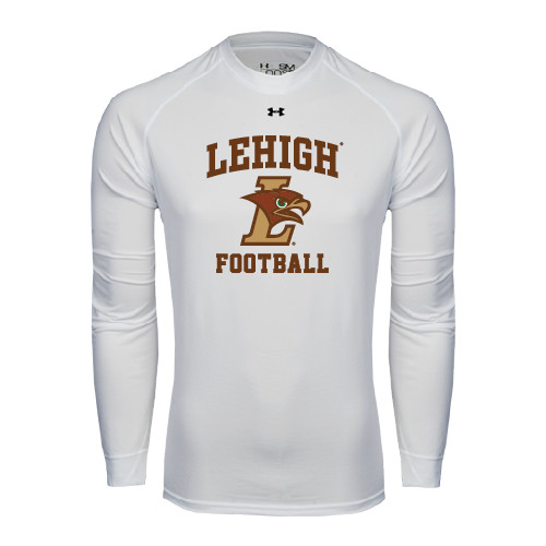  Under Armour White Long Sleeve Tech Tee - Football