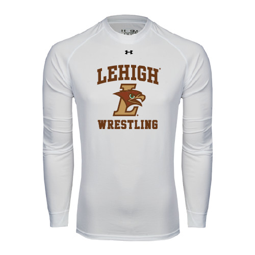  Under Armour White Long Sleeve Tech Tee - Wrestling