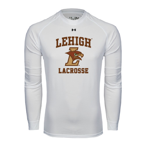  Under Armour White Long Sleeve Tech Tee - Lacrosse