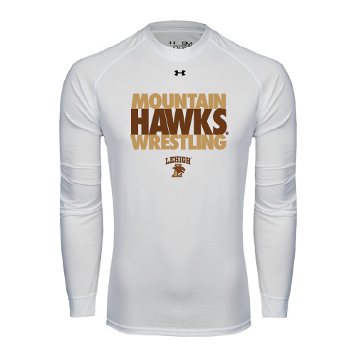  Under Armour White Long Sleeve Tech Tee - Mountain Hawks Wrestling