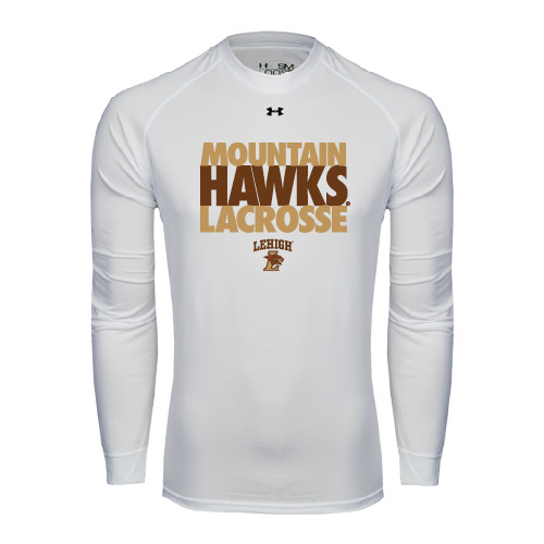  Under Armour White Long Sleeve Tech Tee - Mountain Hawks Lacrosse