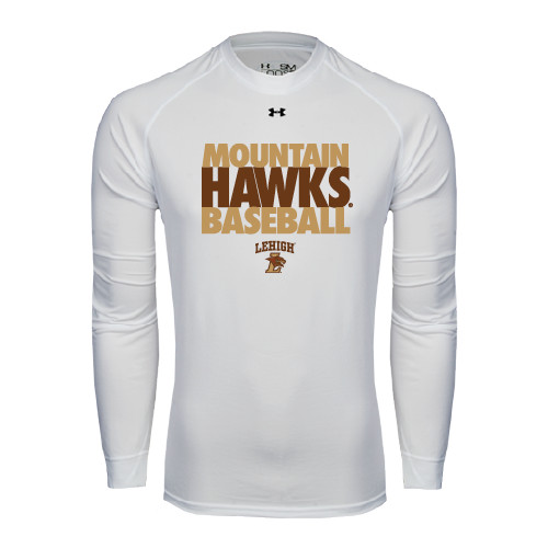  Under Armour White Long Sleeve Tech Tee - Mountain Hawks Baseball