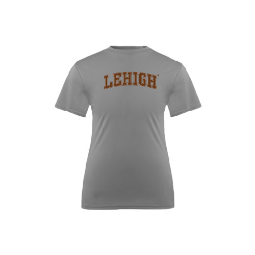  Youth Performance Grey Concrete Tee - Arched Lehigh