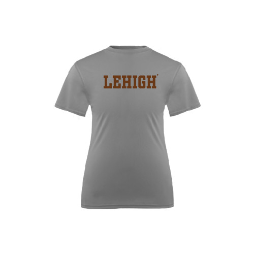  Youth Performance Grey Concrete Tee - Flat Lehigh