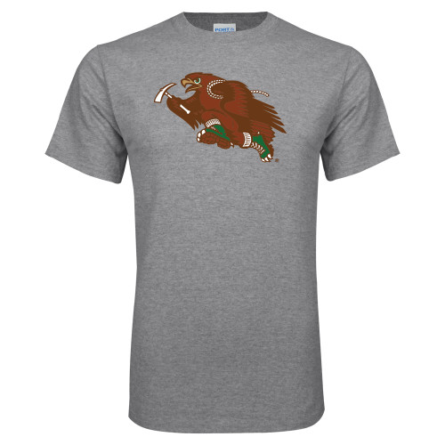  Grey T Shirt - Running Hawk