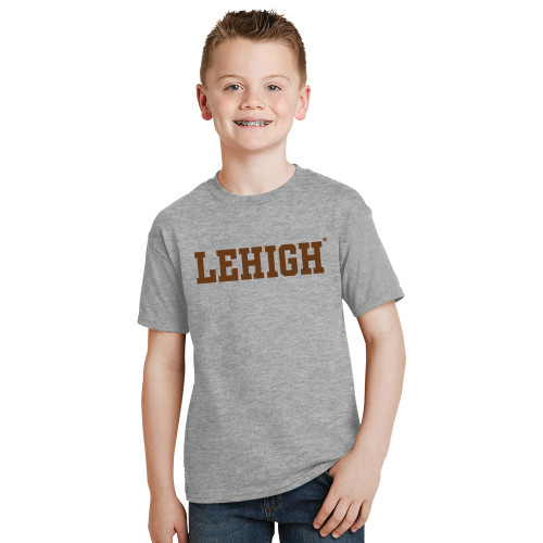  Youth Grey T-Shirt - Flat Lehigh