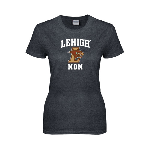  Womens Dark Heather Short Sleeve Tee - Mom