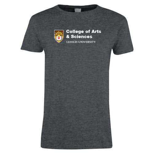  Womens Dark Heather Short Sleeve Tee - Lehigh University College of Arts and Sciences