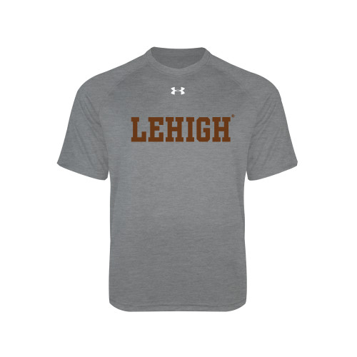  Under Armour Youth Grey Tech Tee - Flat Lehigh