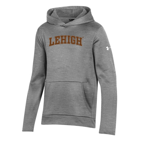  Under Armour Youth Grey Fleece Hoodie - Arched Lehigh