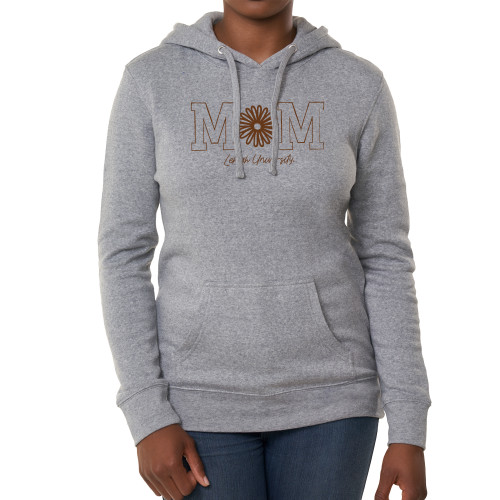  Fall Rush Ladies Athletic Grey Sponge Fleece Hoodie - Flower Mom