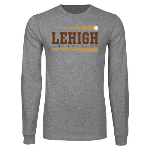  Grey Long Sleeve T Shirt - Lehigh University Baseball Path