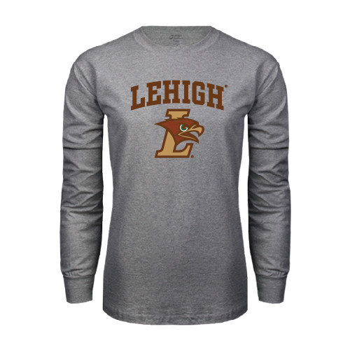  Grey Long Sleeve T Shirt - Official Logo