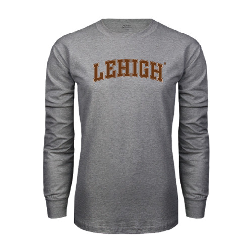  Grey Long Sleeve T Shirt - Arched Lehigh