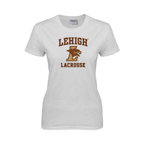  Womens White Short Sleeve Tee - Lacrosse