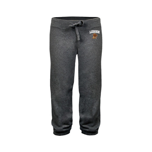  ENZA Womens Dark Heather Banded Fleece Capri - Official Logo