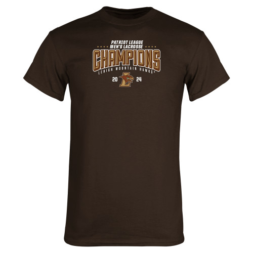  Brown T Shirt - 2024 Patriot League Mens Lacrosse Champs