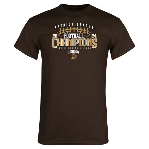  Brown T Shirt - 2024 Patriot League Football Champs