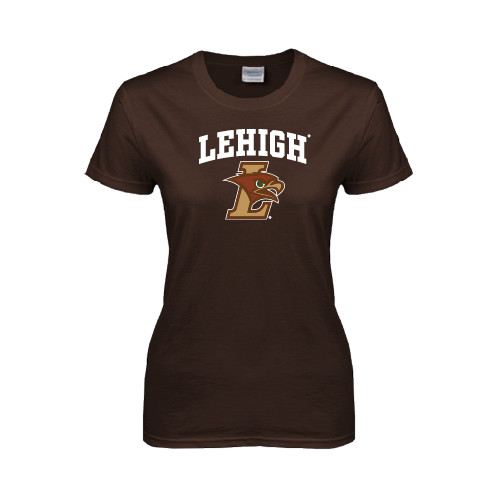  Womens Short Sleeve Brown Tee - Official Logo