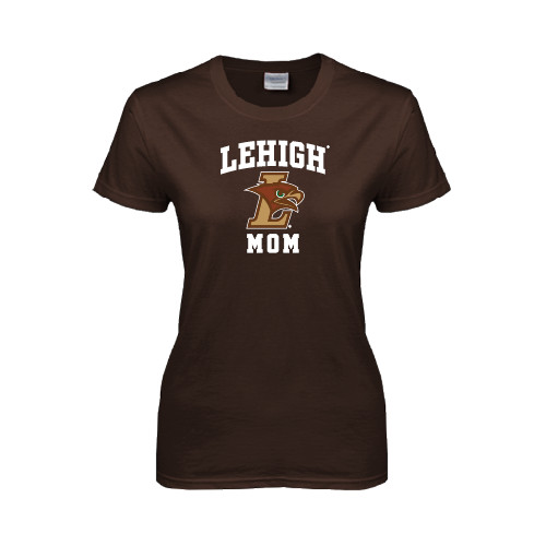  Womens Short Sleeve Brown Tee - Mom