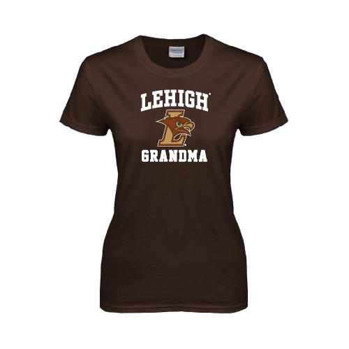  Womens Short Sleeve Brown Tee - Grandma