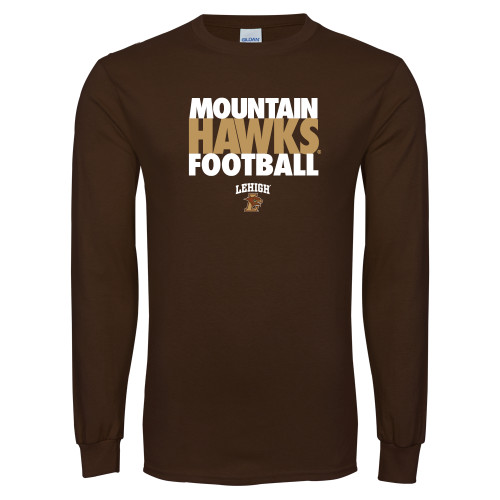  Brown Long Sleeve T Shirt - Mountain Hawks Football