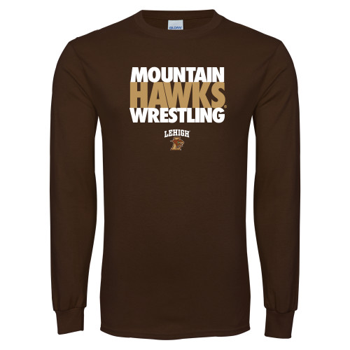  Brown Long Sleeve T Shirt - Mountain Hawks Wrestling