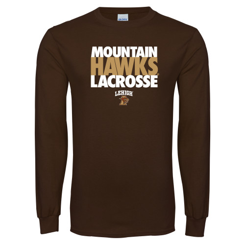  Brown Long Sleeve T Shirt - Mountain Hawks Lacrosse